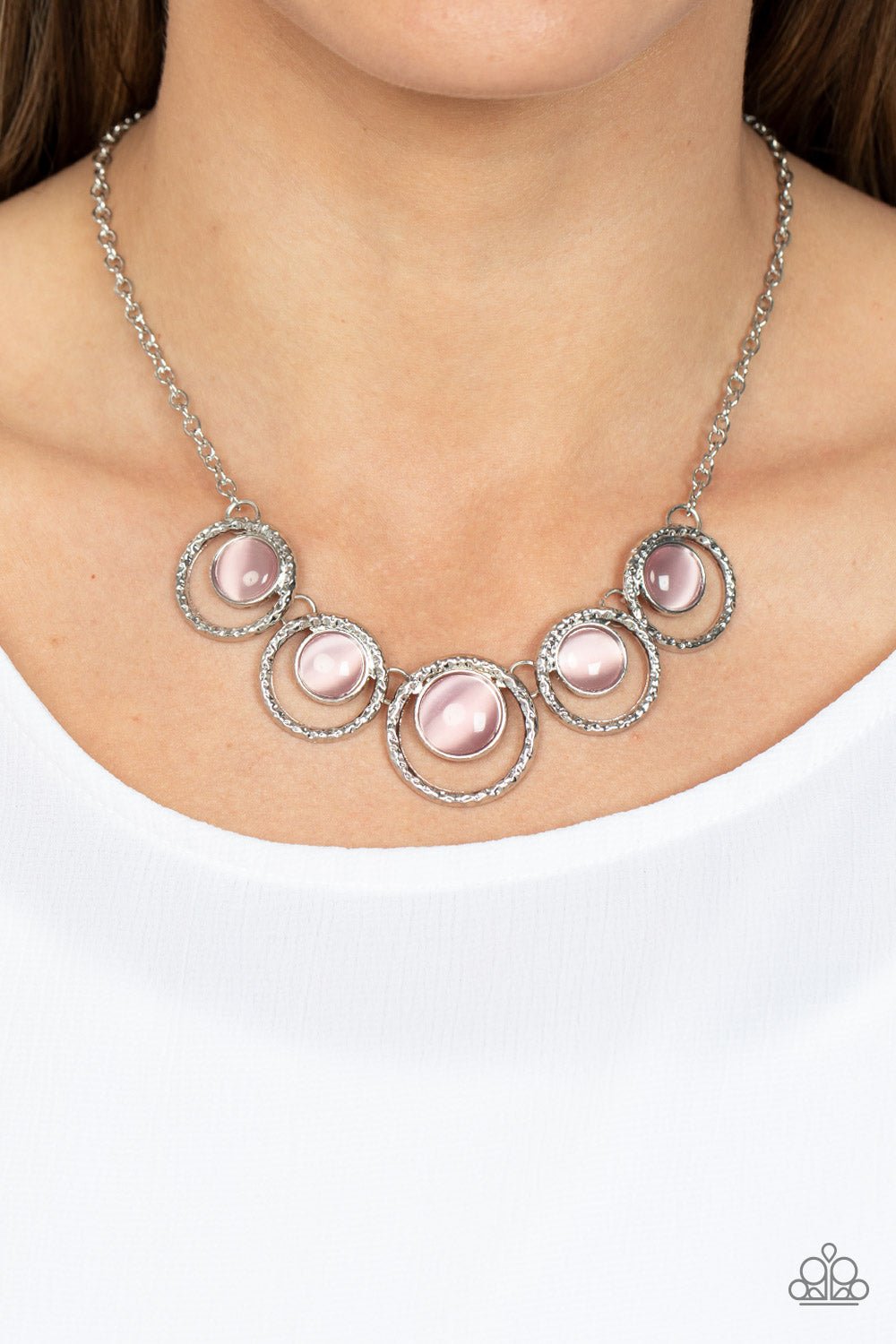 Elliptical Enchantment Pink Necklace - Jewelry by Bretta - Jewelry by Bretta