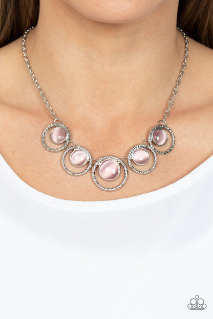 Elliptical Enchantment Pink Necklace - Jewelry by Bretta - Jewelry by Bretta