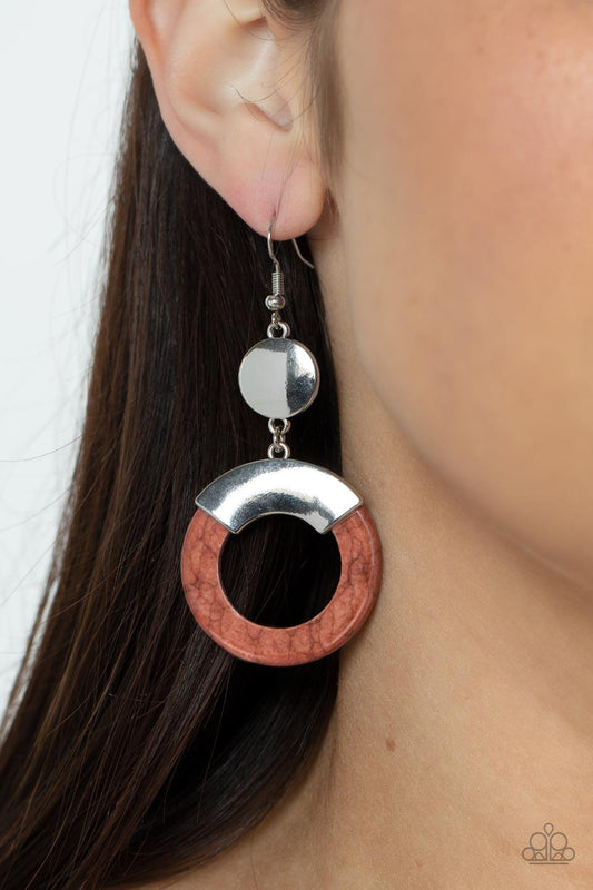ENTRADA at Your Own Risk Brown Earrings - Jewelry by Bretta - Jewelry by Bretta
