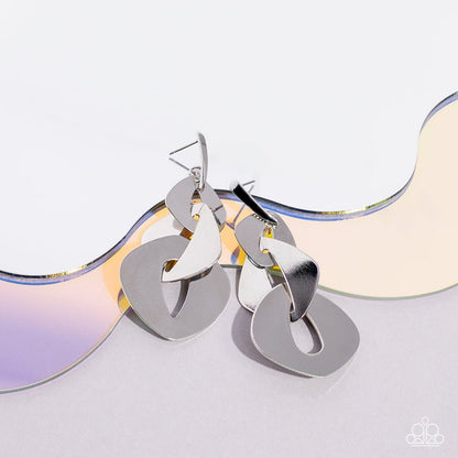 Enveloped in Edge Silver Earrings - Jewelry by Bretta - Jewelry by Bretta