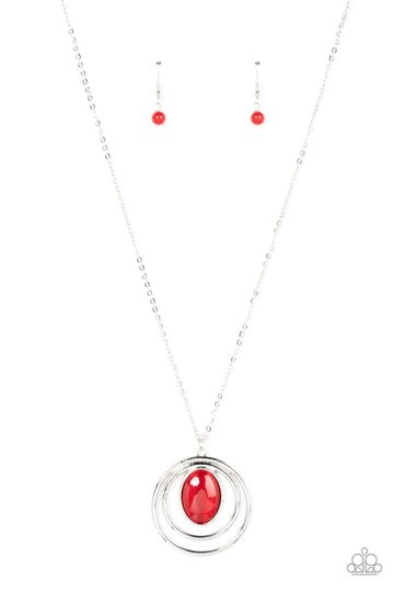Epicenter of Elegance Red Necklace - Jewelry by Bretta - Jewelry by Bretta