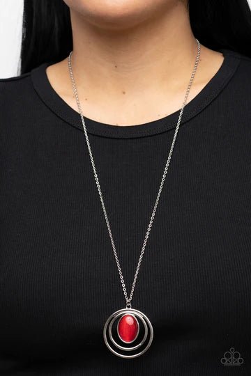 Epicenter of Elegance Red Necklace - Jewelry by Bretta - Jewelry by Bretta