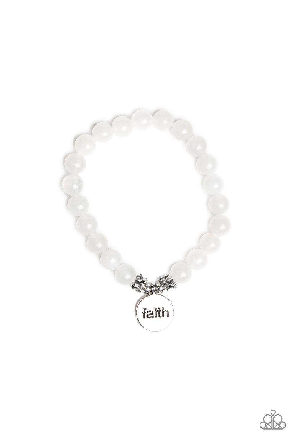 FAITH It, Till You Make It White Bracelet - Jewelry by Bretta - Jewelry by Bretta