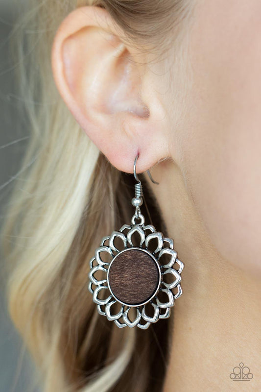 Farmhouse Fashionista Brown Earrings - Jewelry by Bretta - Jewelry by Bretta