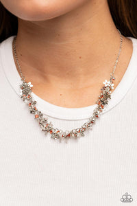 Fearlessly Floral Orange Necklace - Jewelry by Bretta - Jewelry by Bretta