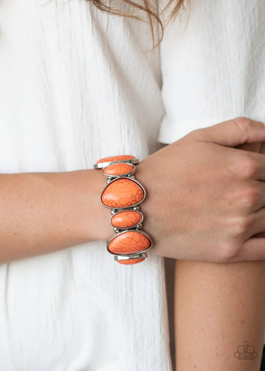 Feel At HOMESTEAD Orange Bracelet - Jewelry by Bretta - Jewelry by Bretta