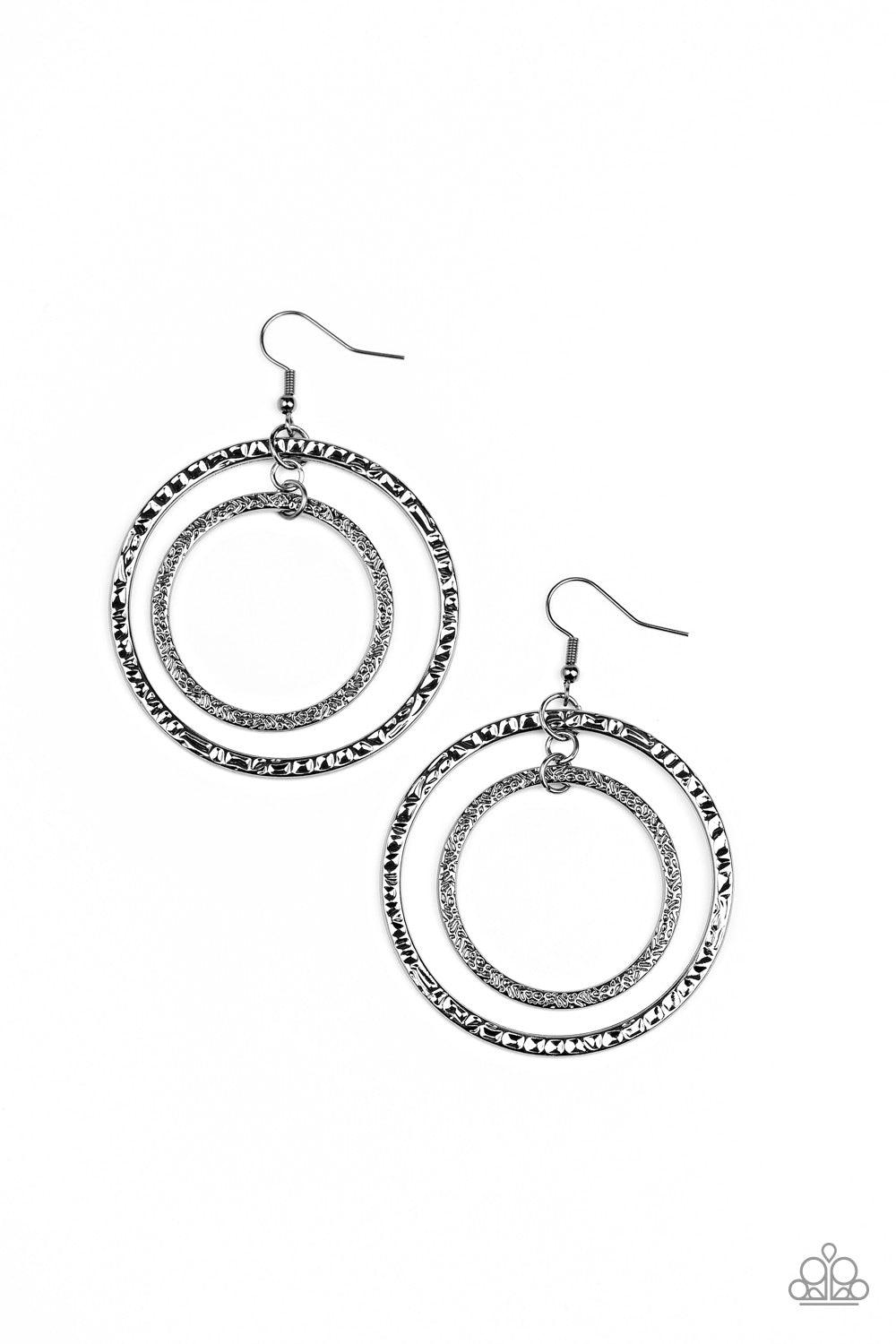 Fiercely Focused Black Earrings - Jewelry by Bretta - Jewelry by Bretta