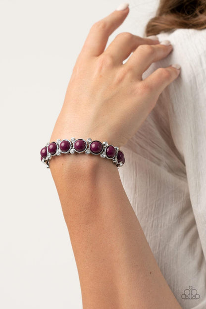 Flamboyantly Fruity - Purple Bracelet- Jewelry By Bretta - Jewelry by Bretta