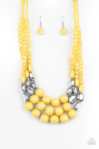 Flamingo Flamboyance Yellow Necklace - Jewelry by Bretta - Jewelry by Bretta