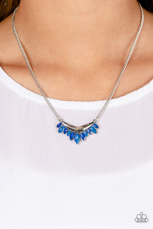 Flash of Fringe Blue Necklace - Jewelry by Bretta - Jewelry by Bretta