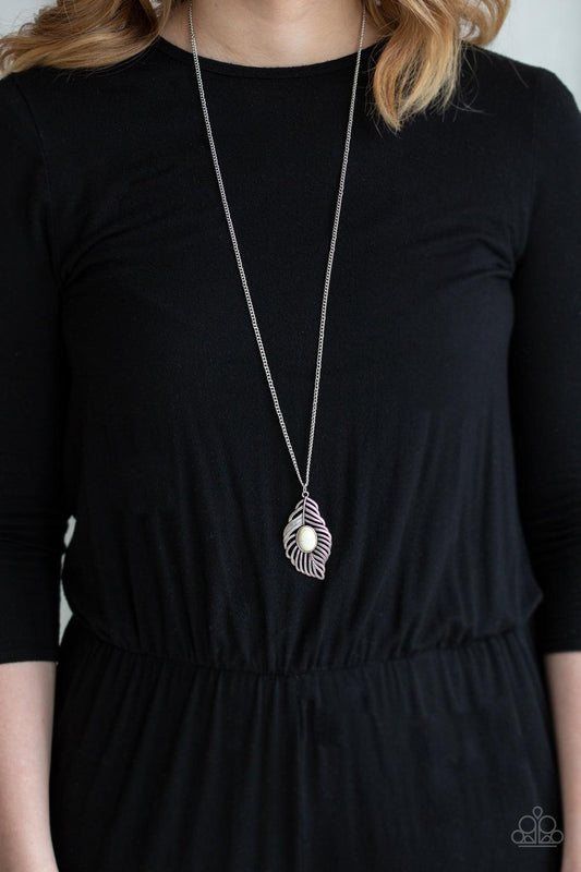 Flight Path White Necklace - Jewelry by Bretta - Jewelry by Bretta