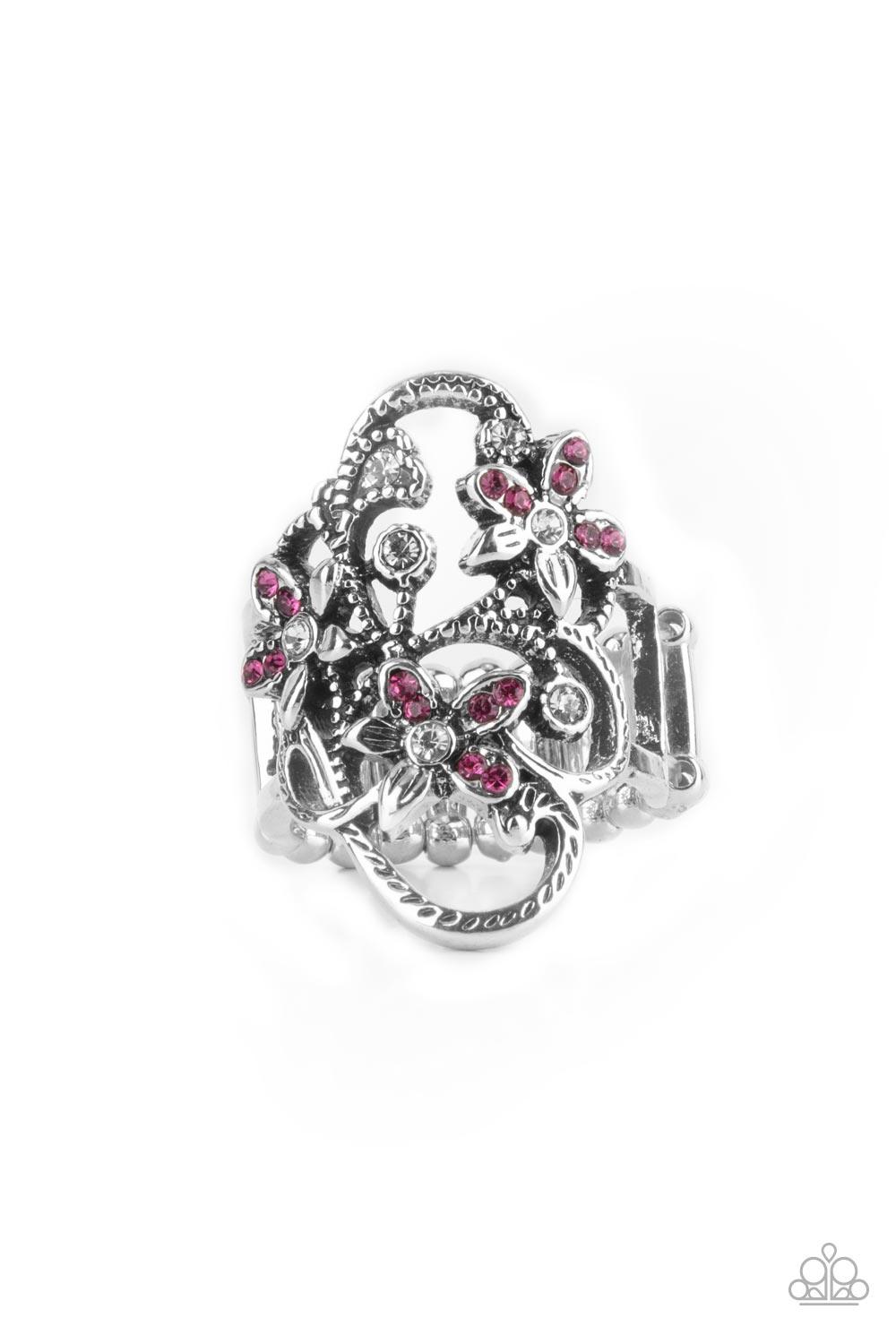 Flirtatiously Flowering Pink Ring - Jewelry by Bretta - Jewelry by Bretta