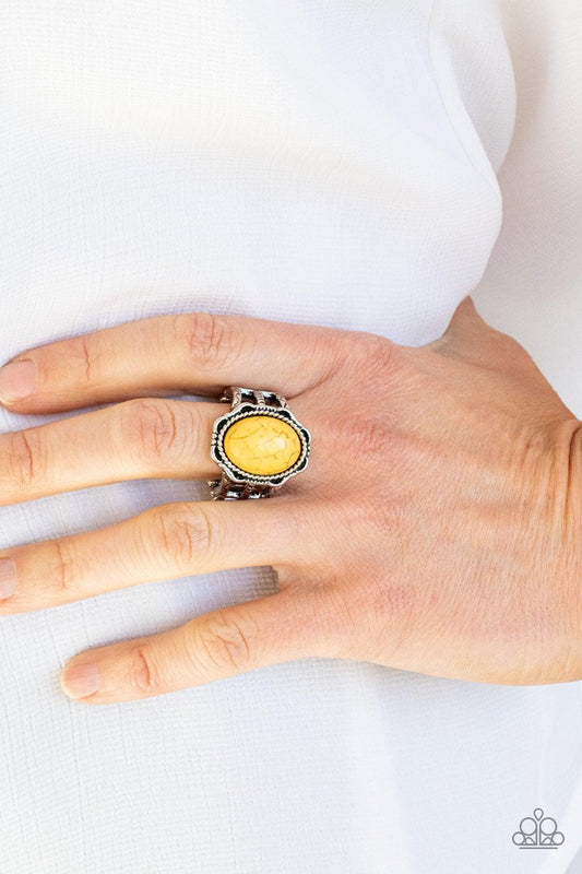 Flowering Dunes Yellow Ring - Jewelry By Bretta - Jewelry by Bretta