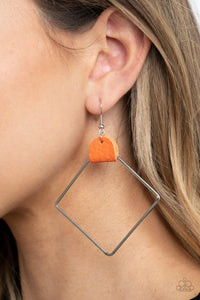 Friends of a LEATHER Orange Earrings - Jewelry by Bretta - Jewelry by Bretta
