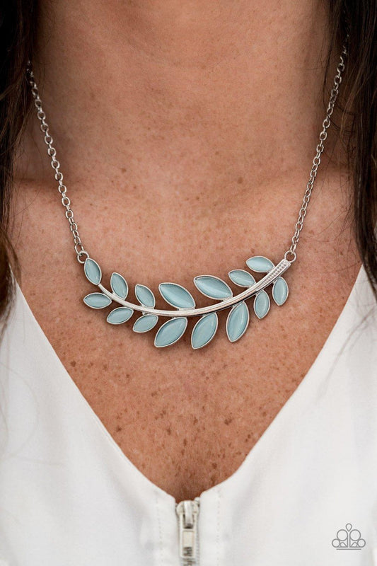 Frosted Foliage Blue Necklace - Jewelry by Bretta - Jewelry by Bretta