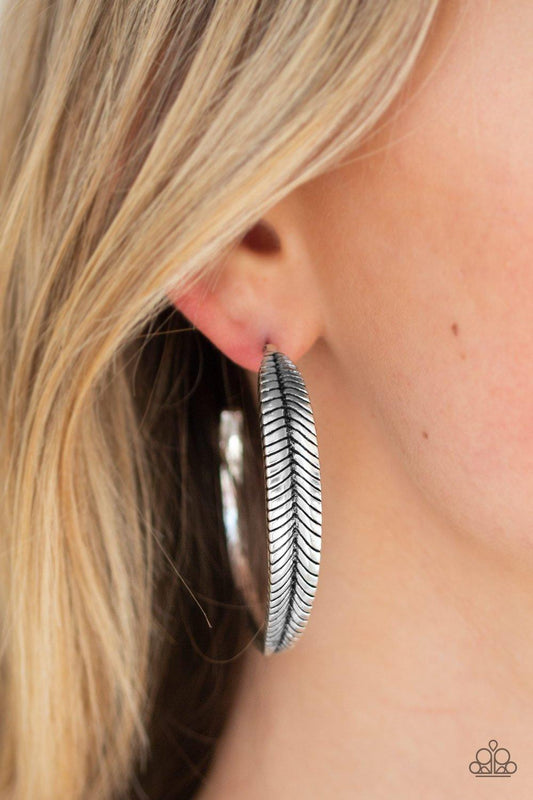 Funky Feathers Silver Earrings - Jewelry by Bretta - Jewelry by Bretta