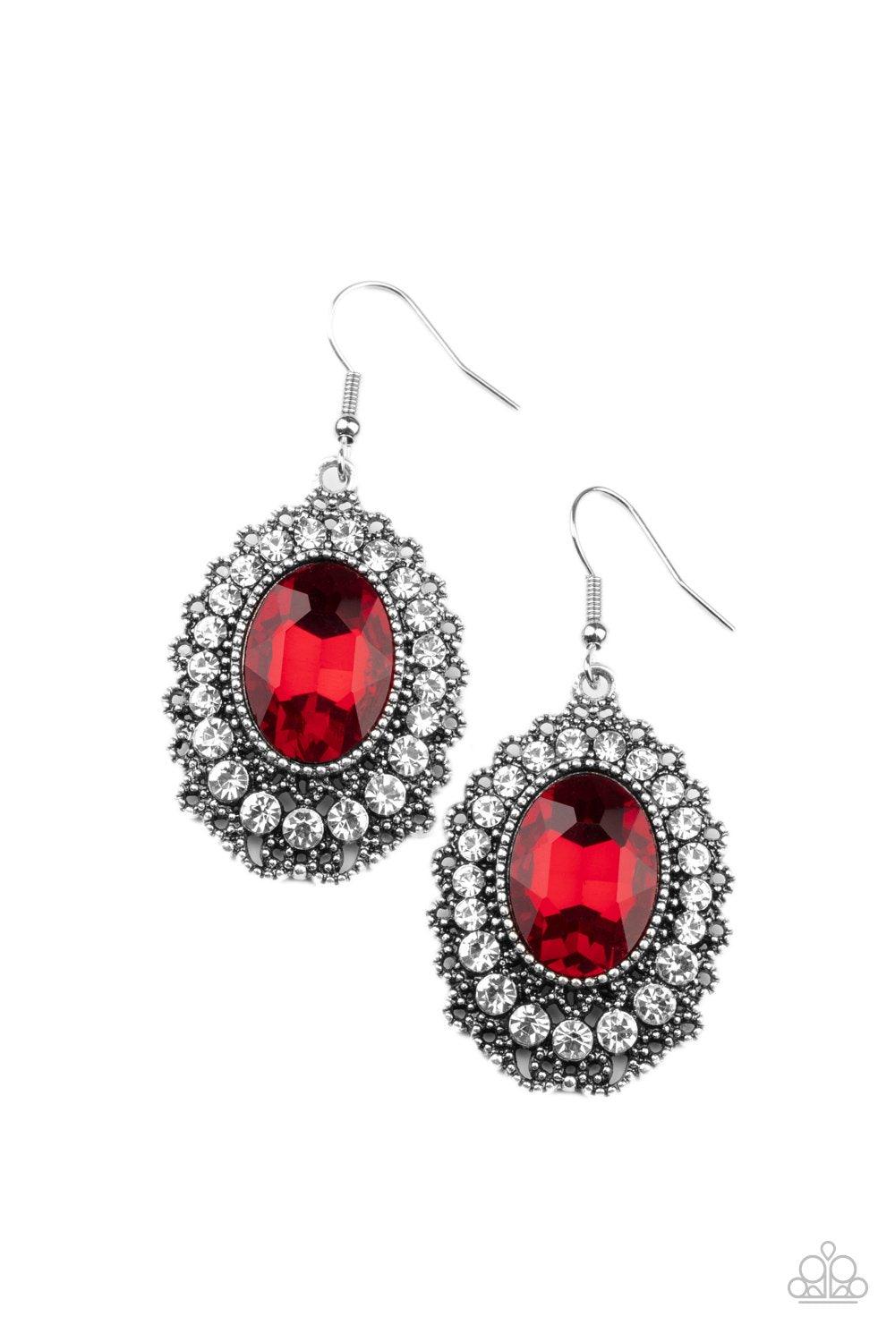 Glacial Gardens Red Earrings-Jewelry By Bretta - Jewelry by Bretta