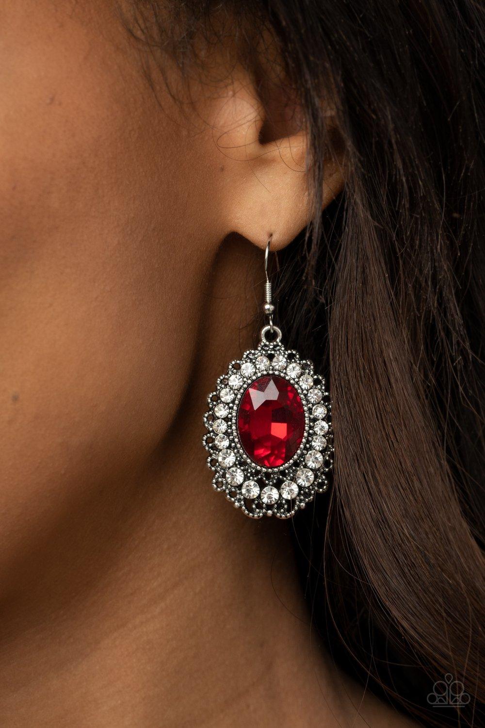 Glacial Gardens Red Earrings-Jewelry By Bretta - Jewelry by Bretta