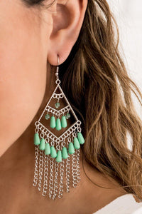 Trending Transcendence Green Earrings - Jewelry By Bretta