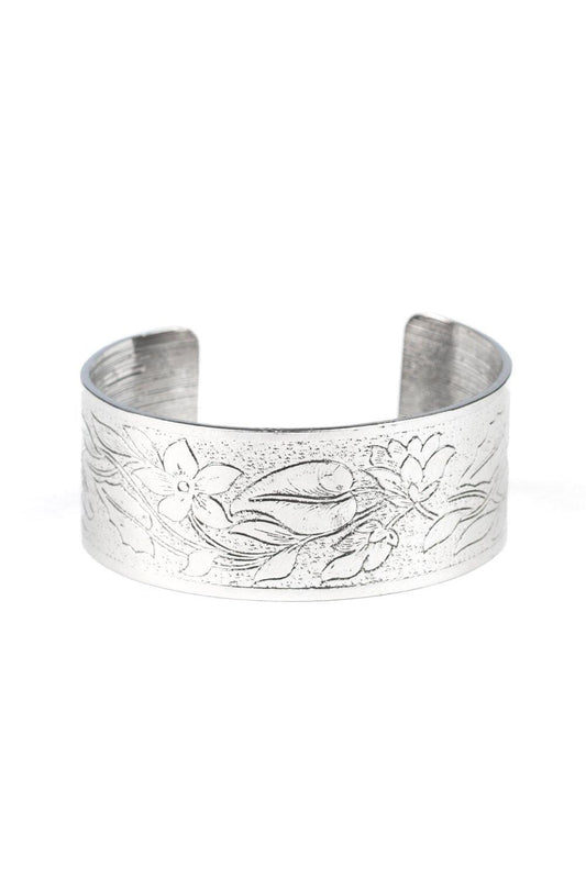 Paparazzi Accessories-Garden Variety - Silver Cuff Bracelet