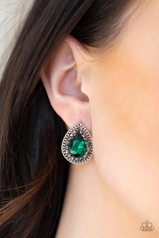 Debutante Debut Green Earrings - Jewelry by Bretta