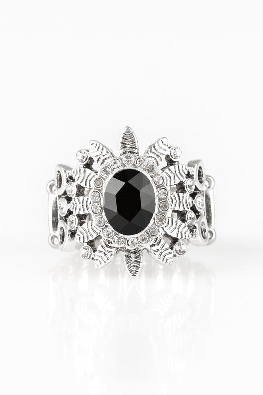 Paparazzi Accessories-Burn Bright - Black Ring