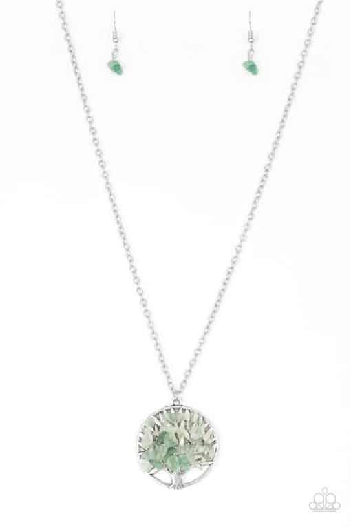 Paparazzi Accessories-Naturally Nirvana - Green Necklace