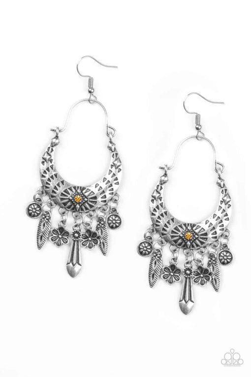 Paparazzi Accessories-Nature Escape Orange Earrings