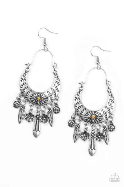 Paparazzi Accessories-Nature Escape Orange Earrings