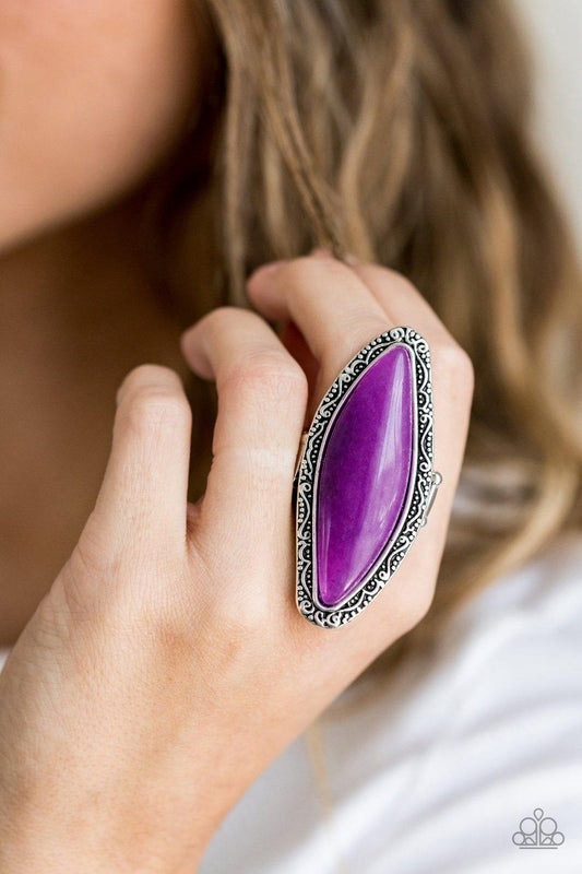 PAPARAZZI Accessories- MINERAL MINE - PURPLE Ring