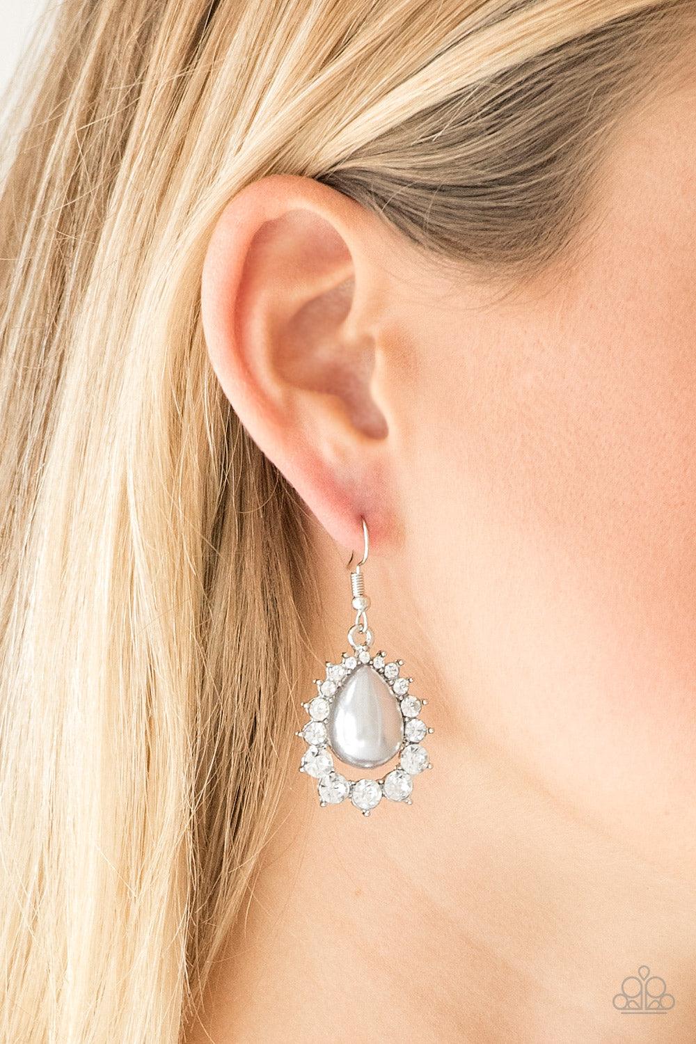 Regal Renewal White Earrings - Jewelry by Bretta