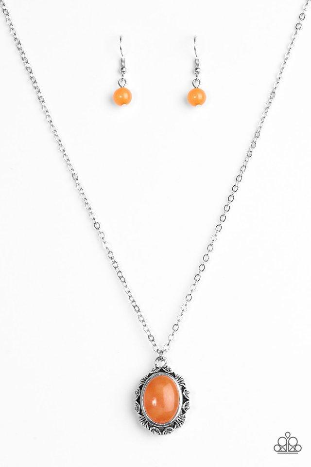 Stone Aura Orange Necklace - Jewelry by Bretta
